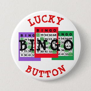 Lucky BINGO Button met Bingo-kaarten