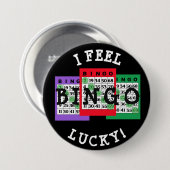 Lucky BINGO Button met Bingo-kaarten (Voorkant /achterkant)