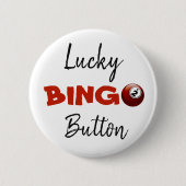 Lucky BINGO Button Red Ball (Voorkant)
