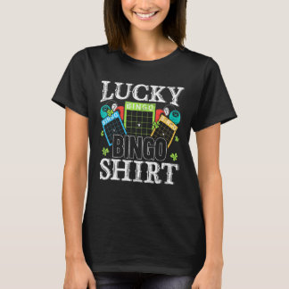 Lucky Bingo Card Game Casino Gambler Betting T-shirt