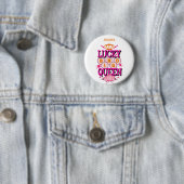 Lucky Bingo Queen/editable name Ronde Button 5,7 Cm (In situ)