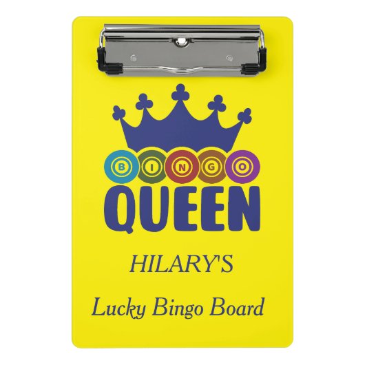 Lucky Bingo Queen Mini Klembord (Voorkant)