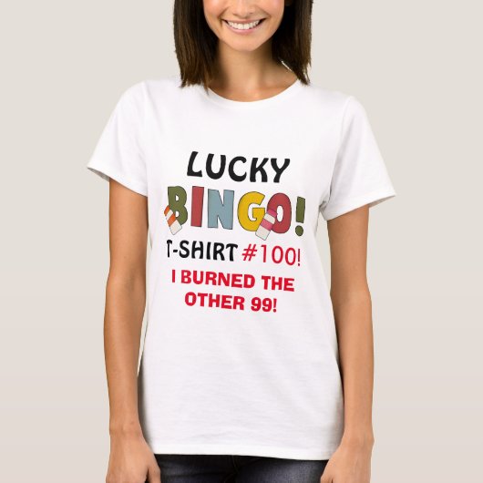 Lucky Bingo t-shirt 1 Honderd (Voorkant)