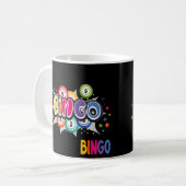 Lucky Bingo wat er gebeurt bij bingo's bij bingo Koffiemok (Voorkant links)