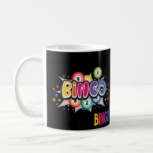 Lucky Bingo wat er gebeurt bij bingo's bij bingo Koffiemok (Links)