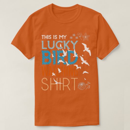 Lucky Bird Watching T-shirt (Design voorkant)