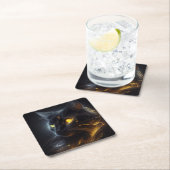 Lucky Black Cat Kartonnen Onderzetters (Insitu)