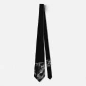 Lucky Black Cat kijkt naar je Stropdas (Voorkant)