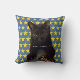 Lucky Black Cat met sterren 2 Kussen