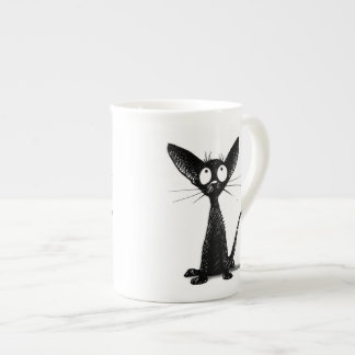 Lucky Black Cat Porselein Kop