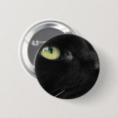 Lucky Black Cat Ronde Button 5,7 Cm (Voorkant /achterkant)