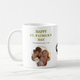 Lucky Black Cat Shamrock Foto St. Patrick's Day H Koffiemok