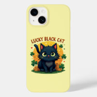 Lucky Black Cat: St. Patrick's Day Klaver & Coins