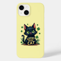 Lucky Black Cat: St. Patrick's Day Klaver & Coins