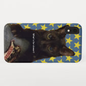 Lucky Black Cat w/Stars Case-Mate iPhone Case (Achterkant (horizontaal))