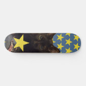Lucky Black Cat w/Stars Persoonlijk Skateboard (Horizontaal)