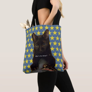 Lucky Black Cat w/sterren 2way Tote Bag