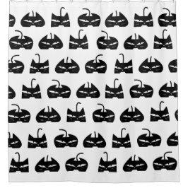 Lucky Black Cats Amigos Douchegordijn