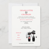 Lucky Black Cats Bride | Bruine paardenweddenschap Kaart (Voorkant)