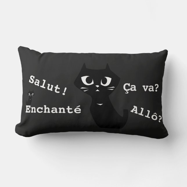 Lucky Black Cats Greeting & Special R Kussen (Voorkant)