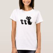 Lucky Black Cats T-shirt (Voorkant)