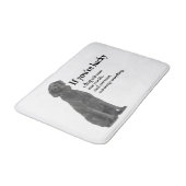 Lucky Black Lab Badmat (Gekanteld)