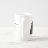 Lucky Black Lab Bone China Mok (Achterkant)