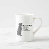 Lucky Black Lab Bone China Mok (Rechts)