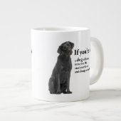 Lucky Black Lab Grote Koffiekop (Voorkant rechts)