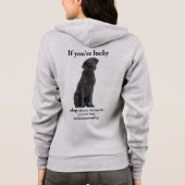 Lucky Black Lab Hoodie (Achterkant)