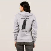 Lucky Black Lab Hoodie (Achterkant volledig)
