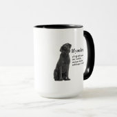 Lucky Black Lab Mok (Voorkant rechts)