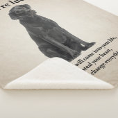 Lucky Black Lab Sherpa Deken (3/4)