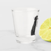 Lucky Black Lab Shot Glas (Links)