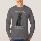 Lucky Black Lab T-shirt (Voorkant)