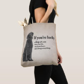 Lucky Black Lab Tote Bag (Dichtbij)