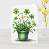 Lucky Blooms Watercolor Kaart (Gele Bloem)