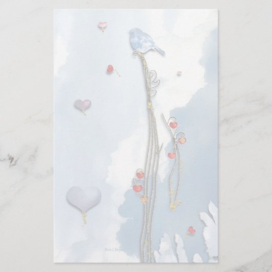 Lucky Bluebird! Briefpapier (Voorkant)