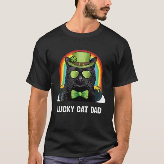 Lucky Bombay Cat Dad St Patricks Day T-shirt (Voorkant)