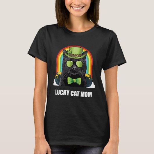 Lucky Bombay Cat Mom St Patricks Day T-shirt (Voorkant)
