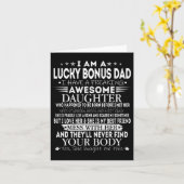 Lucky Bonus Dad T-shirt van Awesome dochter Vaderd Kaart (Gele Bloem)