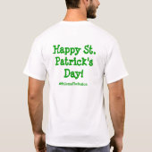 LUCKY Boston Terrier St. Patrick's Day T-shirt (Achterkant)