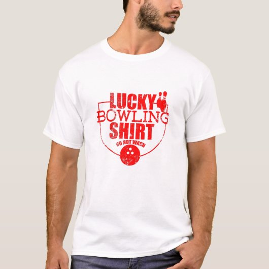 Lucky Bowling citeert geld voor Bowlers T-shirt (Voorkant)