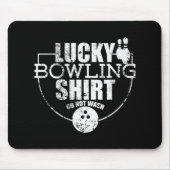 Lucky Bowling Fun Gift voor Bowlers Muismat (Voorkant)