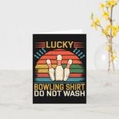 Lucky Bowling Funny Bowling Kaart (Gele Bloem)