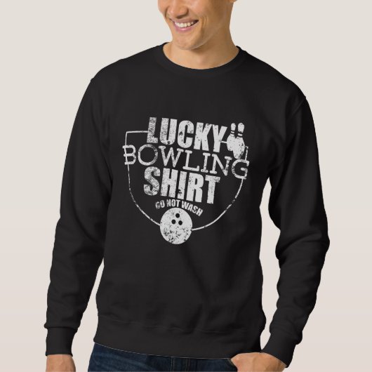 Lucky Bowling Funny voor Bowlers Trui (Voorkant)