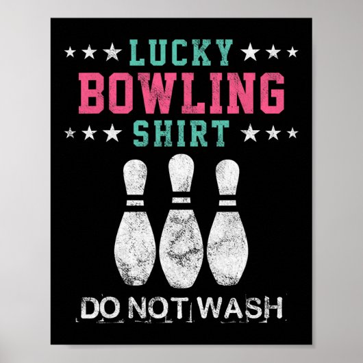 Lucky Bowling Gift voor vrouwen die moeder of meis Poster (Voorkant)