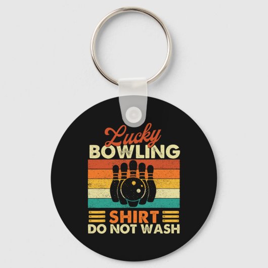 Lucky Bowling Shirt Niet Wassen - Bowler Bowling Sleutelhanger (Voorkant)