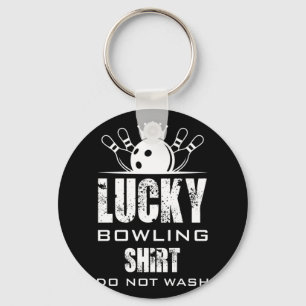 Lucky Bowling Shirt was geen cadeau voor Bowlers Sleutelhanger