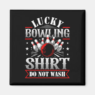 Lucky Bowling-Shirt was geen grappige Bowl-gaming Magneet